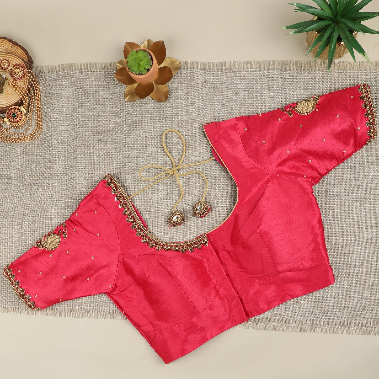 Pink Silk Blouse