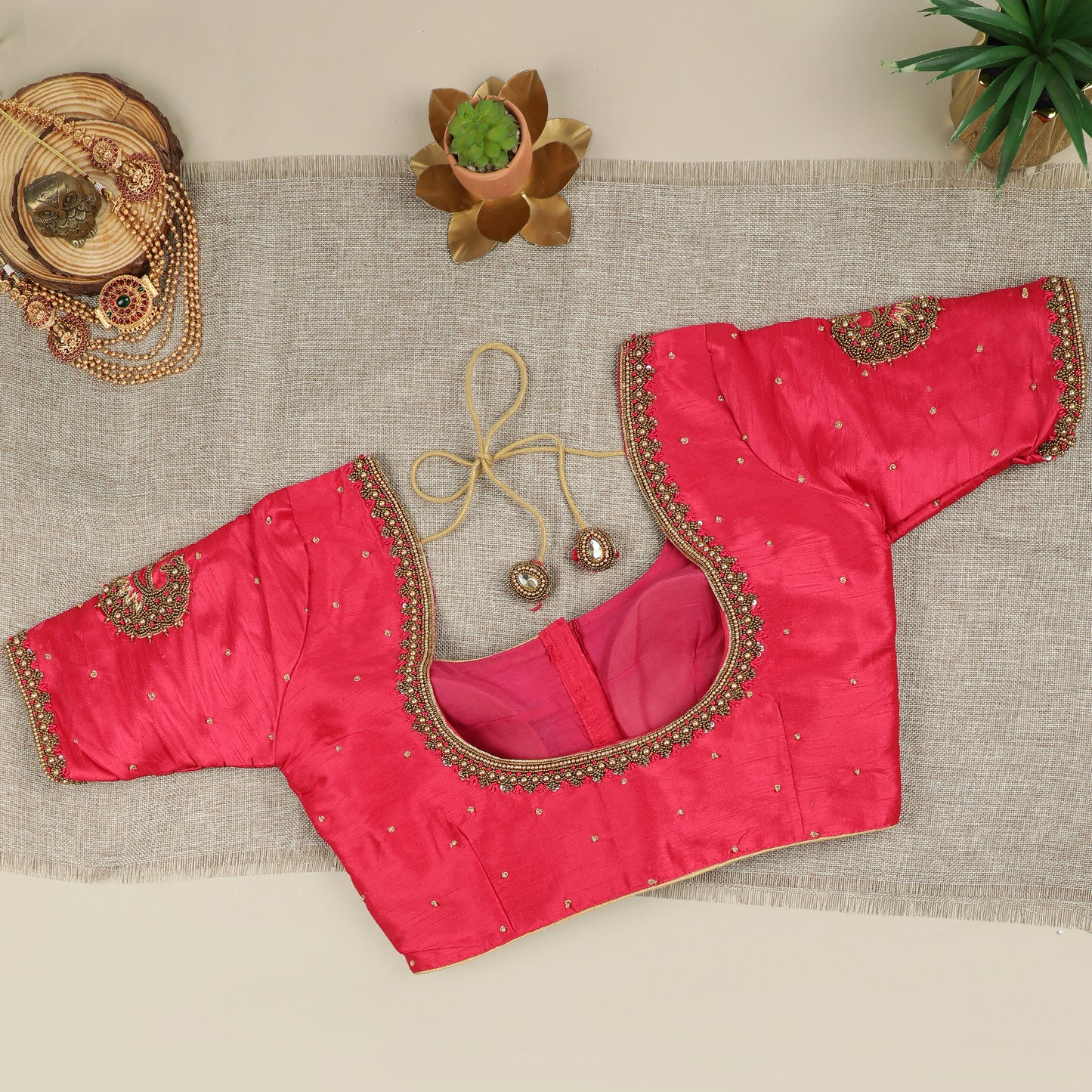 Pink Silk Blouse