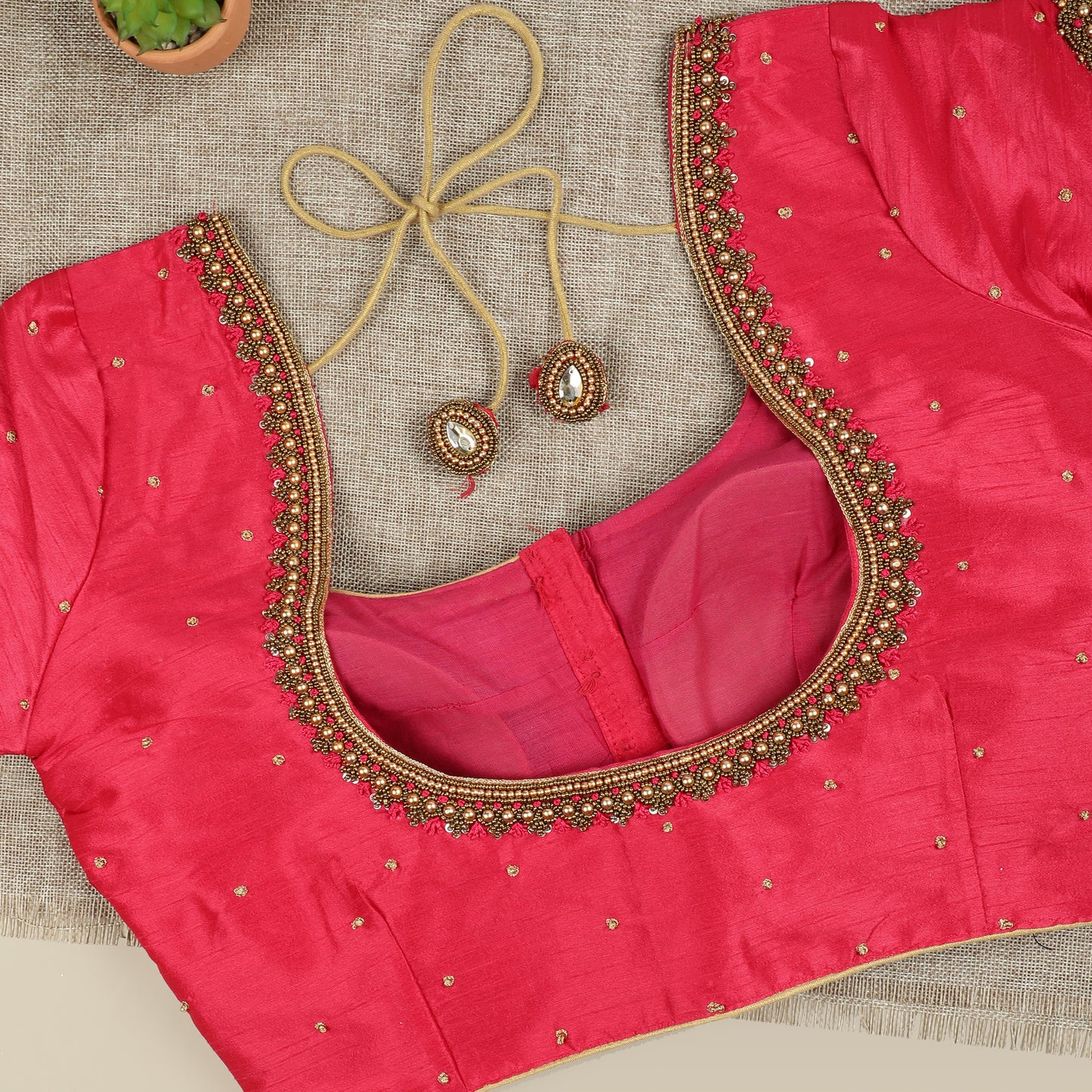 Pink Silk Blouse