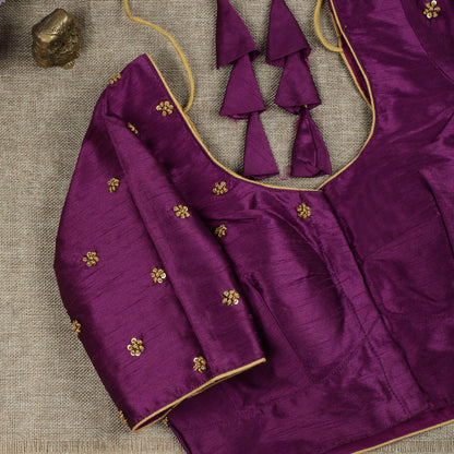 Purple Silk Blouse