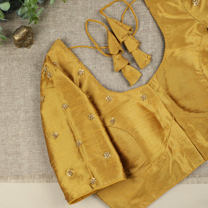 Golden Yellow Silk Blouse