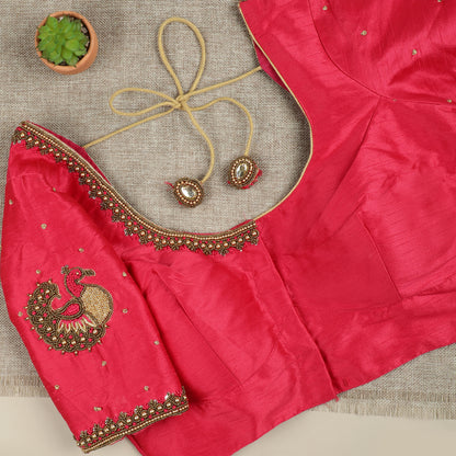 Pink Silk Blouse