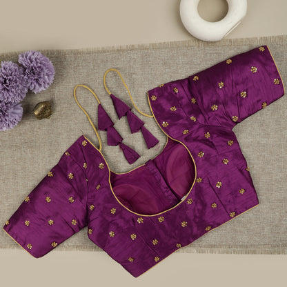 Purple Silk Blouse