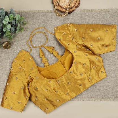 Golden Yellow Silk Blouse