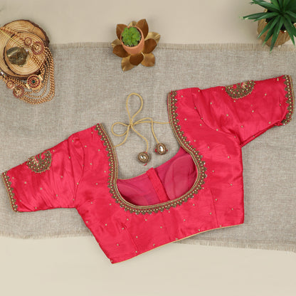 Pink Silk Blouse