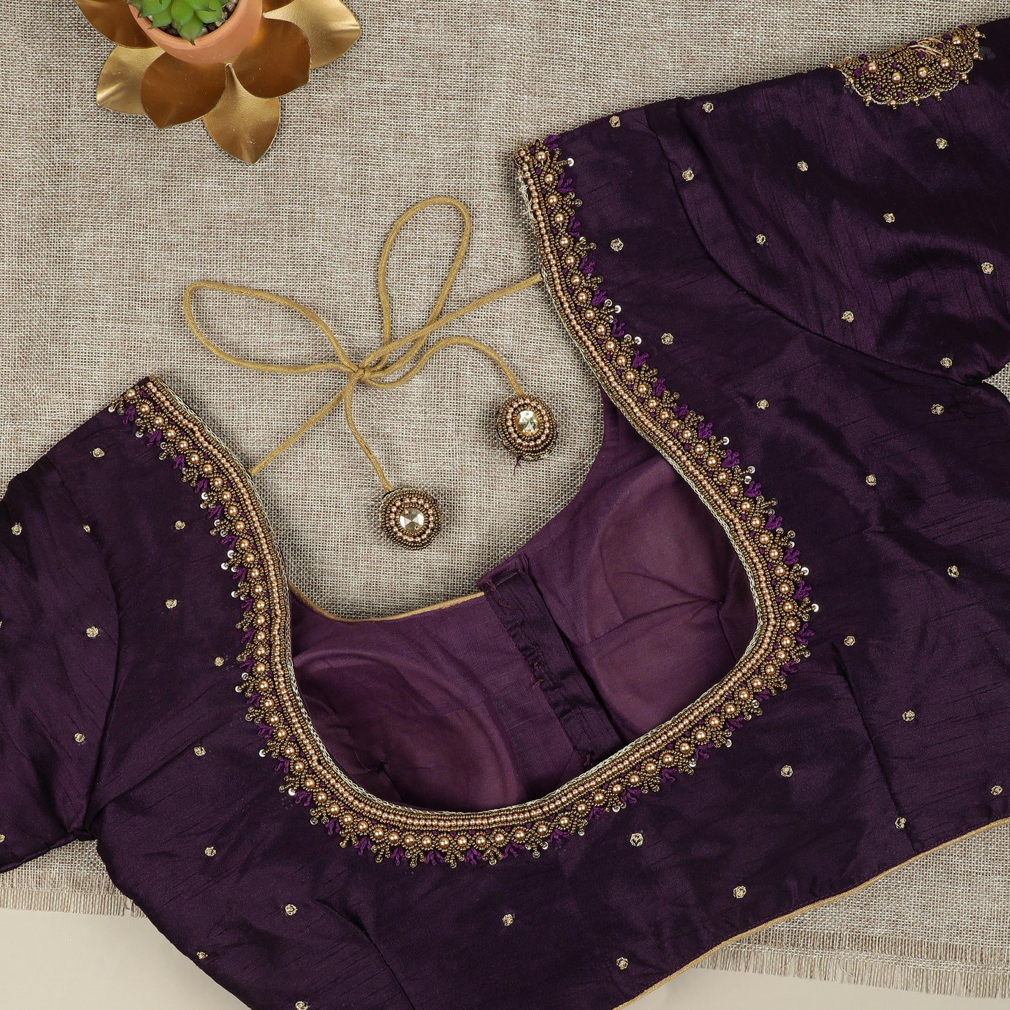 Rich Purple Silk Blouse